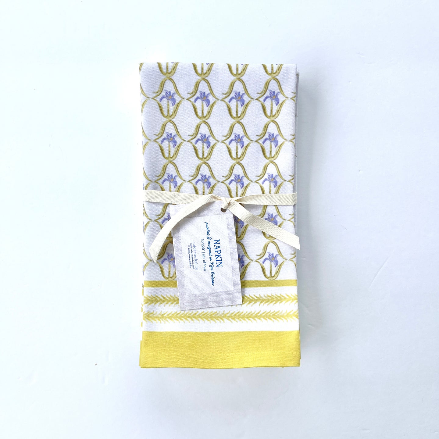 Iris in Lilac Dinner Napkins | Set of 4